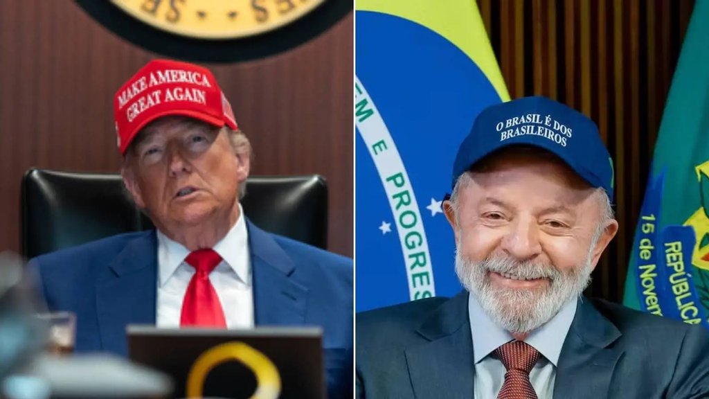 Donald Trump e Lula. Imagem ilustrativa