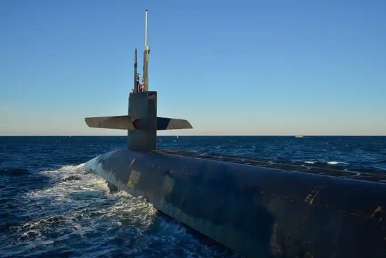 imagem ilustrativa de um submarino nuclear de classe Ohio.