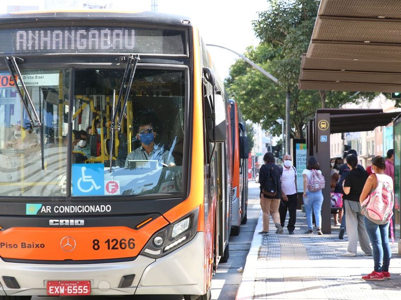 Transporte público em São Paulo. Imagem ilustrativa