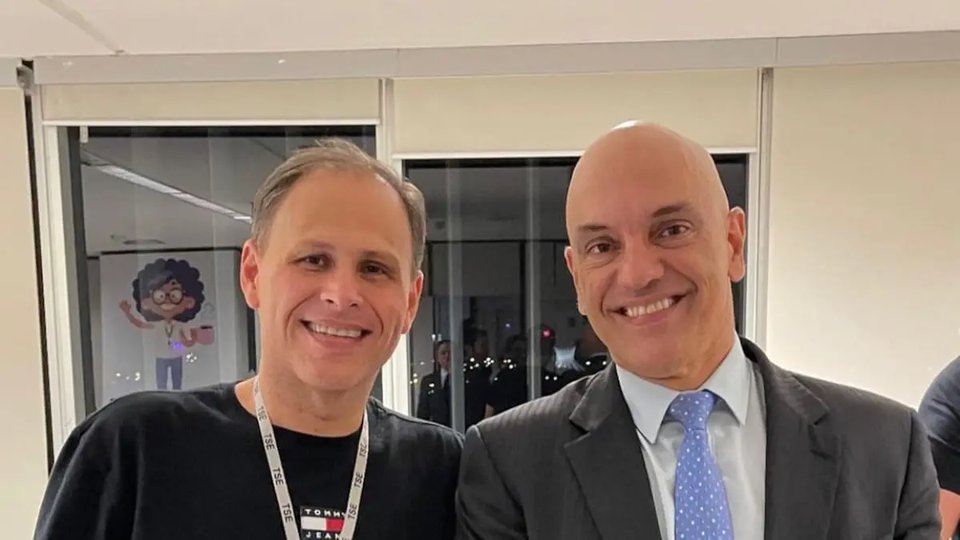 Ex-assessor Eduardo Tagliaferro e Alexandre de Moraes. Foto ilustrativa.