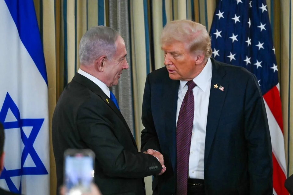 Presidente dos Estados Unidos Donald Trump e Primeiro-ministro de Israel Benjamin Netanyahu, imagem ilustrativa.