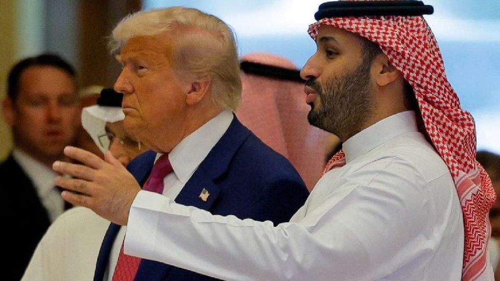 Trump e príncipe saudita.